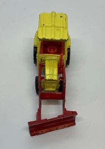 Vintage 70s Corgi Juniors Massey Ferguson Angle Dozer Tractor GT Britain - Picture 1 of 5