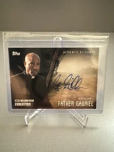 Topps THE WALKING DEAD Evolution Auto Autograph Seth Gilliam as Gabriel 33/50 - Picture 1 of 2