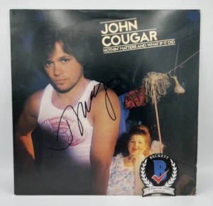 JOHN COUGAR MELLENCAMP SIGNIERT NOTHIN MATTERS VINYL LP SCHALLPLATTE BECKETT BAS COA - Bild 1 von 4