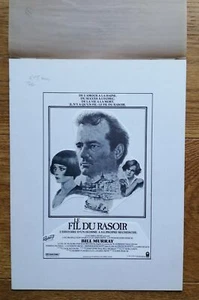 FIL DU RASOIR bill murray maquette original ARTWORK affiche cinema '84 - Picture 1 of 2