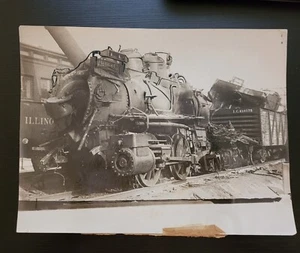 CHICAGO IL ORIGINAL FOTO ZUGWRACK VINTAGE 7 1/8 X 9 1/4 ZOLL EISENBAHN 1926 - Bild 1 von 3