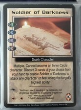 BABYLON 5 B5 CCG Wheel Of Fire SOLDIER OF DARKNESS Drakh Character RARE NM