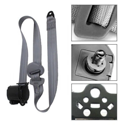 1 Set In-Car Adjustable Retractable 3 Point Safety Seat Belt Straps Accessories Foto 1 de 4