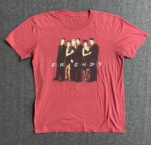 Friends TV Show Series Graphic T-Shirt Short Sleeve Red Tee Size L - Picture 1 of 6