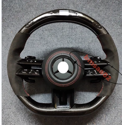  Mercedes-Benz AMG CL63 S63 G63 E63 C63 GT LED Carbon Fiber Steering Wheel NEW Foto 1 de 2
