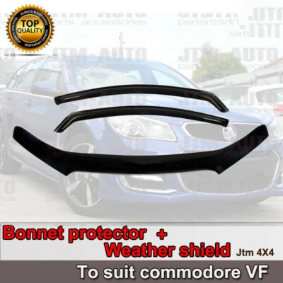 Bonnet Protector Guard + Weather Shields to suit Holden Commodore VF 13-17 - image 1 of 4