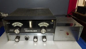 RARE Demco Travelier Vintage Ham/CB Tube Radio w/Rare Demco Power Supply - Zdjęcie 1 z 12