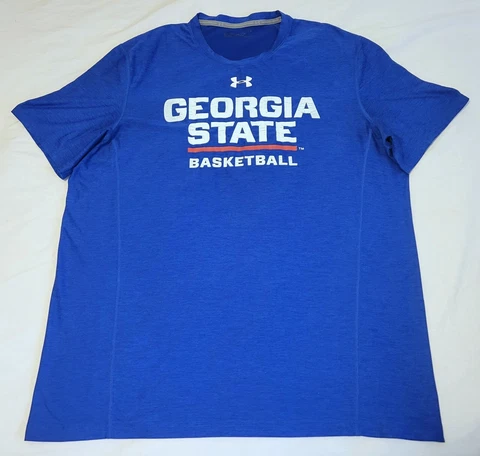 TEAM ISSUED Georgia State Panthers basketball Under Armour HeatGear shirt LARGE Cover