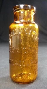 Antique Bromo-Lithia Chemical Co Bottle Philadelphia Brown Embossed Name - Picture 1 of 4