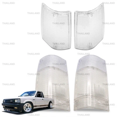 Fits Mazda Magnum B-series 1986 - '95 Corner Lamp Tail Light Clear Lens Set - Image 1 of 4