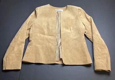 Blazer Chaqueta Vintage Años 70 Adolph Schumann Marrón Tostado Ultra Gamuza Talla M i58 Foto 1 de 4
