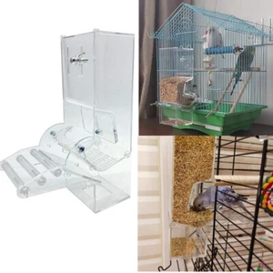 Automatic Parrot Feeder Hanging Transparent Container Cage Feeder Accessories - Picture 1 of 10
