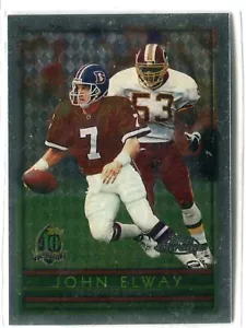 Scheda base 1996 Topps Chrome John Elway #115 HOF DENVER BRONCOS - Foto 1 di 1