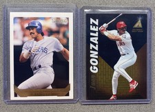 Juan Gonzalez (2 Card Lot) 1993 Topps Gold 1995 Pinnacle Zenith Texas Rangers