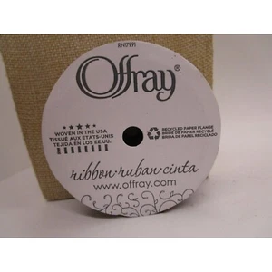 OFFRAY RIBBON #RN17991 - Warm Brown - 7/8" X 18 FT SPOOL - Picture 1 of 5
