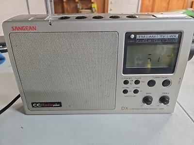 Sangean CC Radio Plus DX AM/FM Weather Band/TV Receiver, Silver - Image 1 of 4