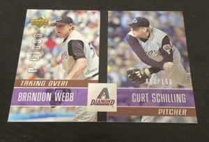 2004 Upper Deck r-class Taking Over! #23 Brandon Webb Curt Schilling /150 - Picture 1 of 2
