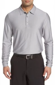 Men's Cutter & Buck Cunningham Stripe Jersey Polo, Size Large - Grey - Picture 1 of 1
