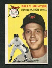 1954 Topps #48 Billy Hunter Baltimore Orioles Baseball Card