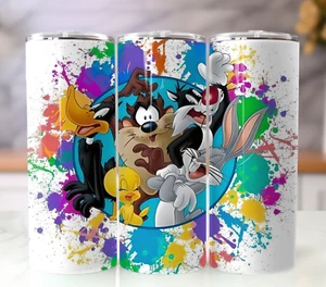 20oz Stainless Steel Tumbler Insulated Travel Mug Looney Tunes - Picture 1 of 8