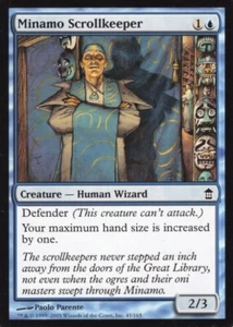 4X MINAMO SCROLLKEEPER BLUE SAVIORS KAMIGAWA MTG MAGIC NM X4 (yourdeckbuilder) - Picture 1 of 1
