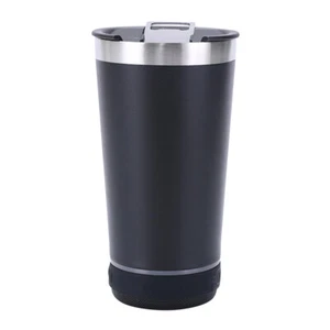 Bluetooth 5.3 Speaker Stainless Steel Water Tumbler Cup Insulated Bottle Mug - Picture 1 of 19