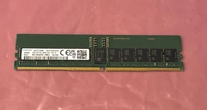 Samsung 32GB 5600MHz DDR5 RAM 288-pin ECC Reg 1Rx4 M321R4GA0PB0-CWM #M-43 - Picture 1 of 3