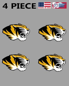 4PC Missouri Tigers Water Based Peel & Stick Temporary Tattoos Team Logo - Picture 1 of 2