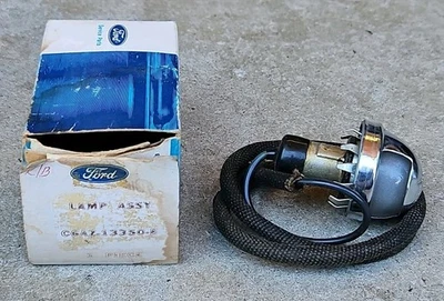 1966 1967 1968 1969 NOS FORD FAIRLANE RANCHERO STATION WAGON LICENSE PLATE LAMP - Image 1 of 4