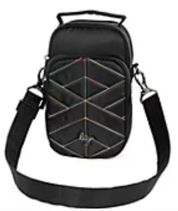Lug N/S Convertible Crossbody Hip Pouch Skeeter Mini 2 Black w/ Ice Pop Stiches - Picture 1 of 17