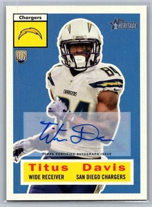 Titus Davis 2015 Topps Heritage Rookie Autograph #11 - Picture 1 of 2