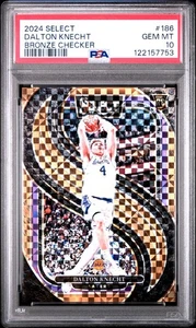 2024 Panini Select Dalton Knecht Premier Level Bronze RC #186 PSA 10 POP 2 - Bild 1 von 1