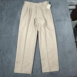 Orvis Pants Mens 32x29 Khaki Wrinkle-Free Comfort Waist Pleated Chino Classic - Picture 1 of 18