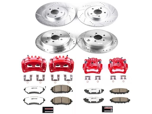 Kit de pastillas de freno y rotor delanteras y traseras para Subaru Legacy 2011 QK481CF 2010-2012 Foto 1 de 1