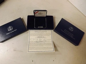 Moneda conmemorativa Thomas Alva Edison de la Casa de la Moneda de Estados Unidos con certificado de autenticidad caja vacía SIN MONEDAS - Imagen 1 de 7