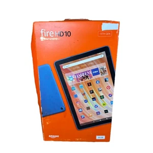 Amazon Fire HD 10 64GB 10.1" Tablet with Wi-Fi - 13th Gen, Ocean Blue - Picture 1 of 9