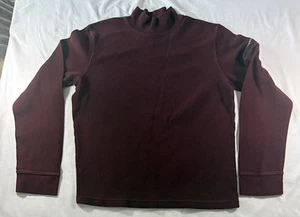 Suéter De Colección Abercrombie & Fitch Para Hombre XL Granate Simulado Cuello Alto con Bolsillo - Imagen 1 de 5