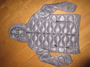 Markenlose Damen Parka Jacke mit Kapuze, grau, "Medium", gebraucht, top! - Bild 1 von 6