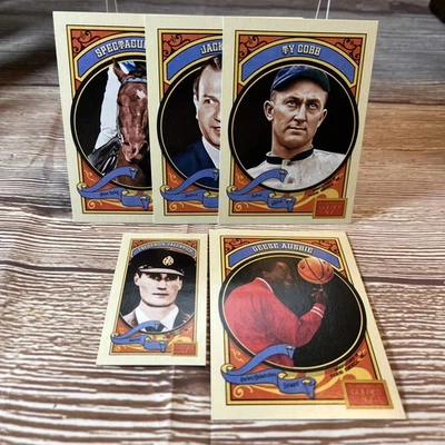 Spectacular Bid 2014 Panini Golden Age/ 5 card Lot Ty Cobb Ruby and more  - Image 1 of 4