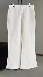 ZARA LINEN BLEND BOOTCUT MASCULINETROUSERS XS - Picture 1 of 7