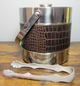 PALM Restaurant Edelstahl Eiskübel mit ZANGEN ~ Hergestellt in Indien - Bild 1 von 5