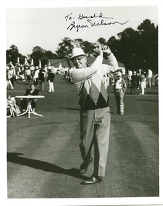 BYRON NELSON PGA 64 WINS 5 MAJORS MASTERS US OPEN FOTO AUTOGRAFATA 8 X 10 - Foto 1 di 1