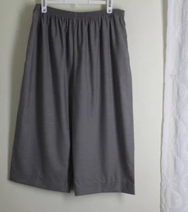 Eskandar Sz 3 Beige Gray Silk Wool 18"Inseam Capris Beige Sand Tropical Weight - Picture 1 of 5