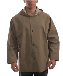 Tingley J12148 Magnaprene Flame Resistant Rain Jacket Tan XL FR ASTM D6413 - Picture 1 of 3