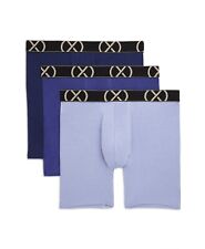 2XIST Luxe Mens Underwear Boxer Briefs Size Medium Multi Blue Very Soft Feel