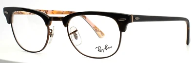 RAY BAN RB5154 5650 Tortoise Unisex Oval Full Rim Eyeglasses 49-21-140 B:37 D - Image 1 of 4