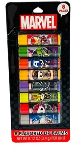 Marvel Avengers Party Pack Flavored Lip Balm Assorted Flavors 8 Count New NIP - Picture 1 of 17