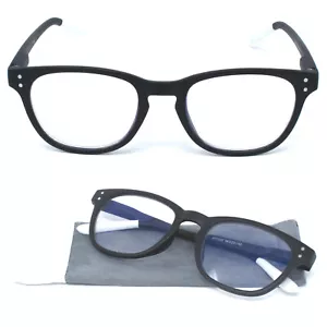 Blue Light Blocking Computer Gaming Retro Classic Reading Glasses Spring Hinge - Picture 1 of 14