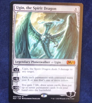 MTG Ugin, the Spirit Dragon Mythic Rare Fate Reforged Planeswalker EXCELLENT! - Image 1 of 4