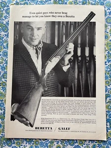 Vintage 1965 Beretta Galef Featherweight Shotgun Print Ad - Picture 1 of 7